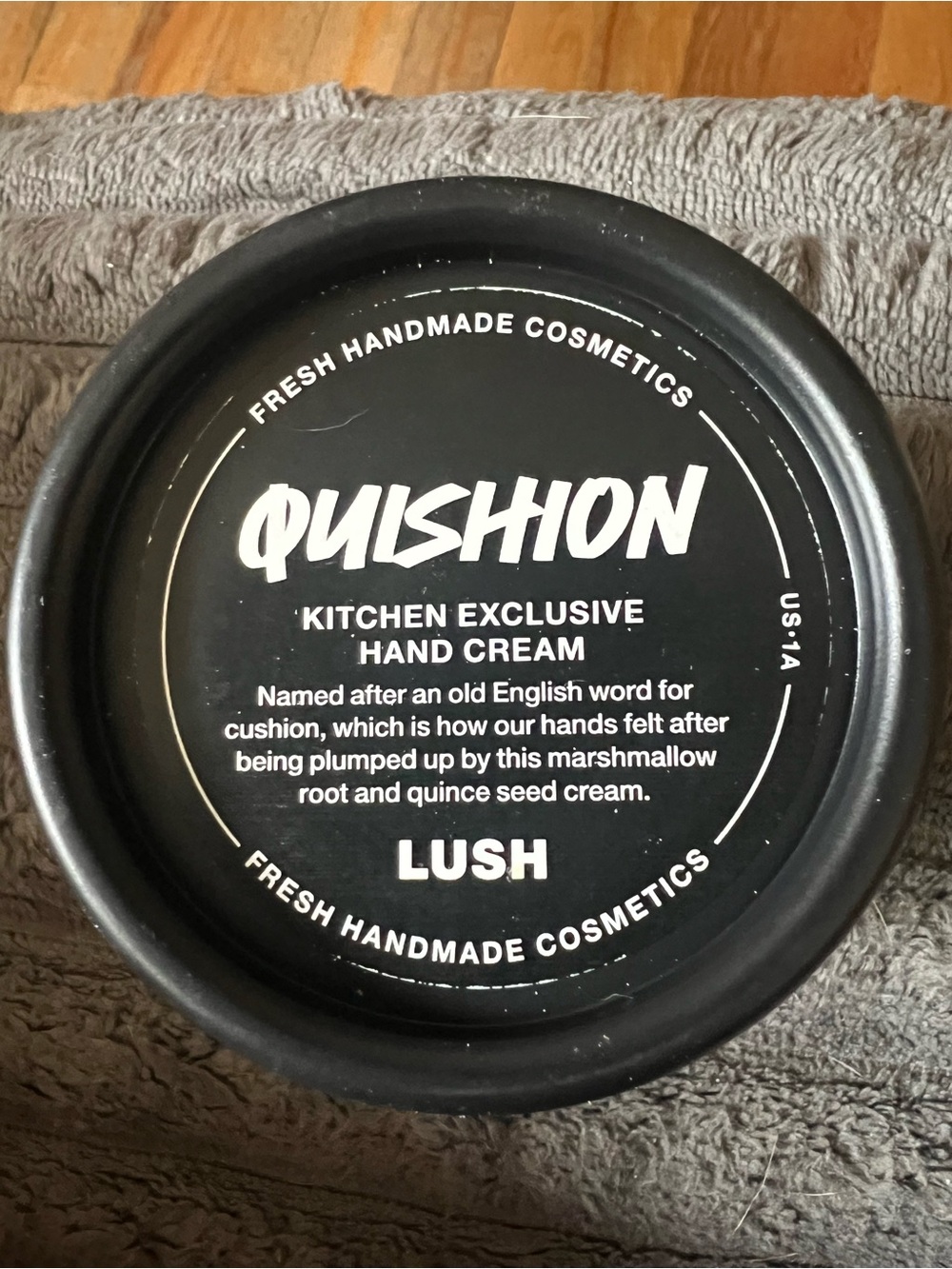 LUSH KITCHEN EXCLUSIVE QUISHIION HAND CREAM 3.5 oz